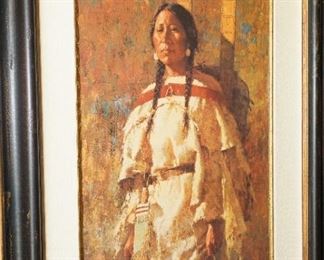 "Native American Woman"  by Terpning