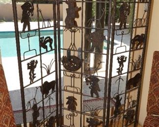 3 Screen Wrought Iron Fetish Screen