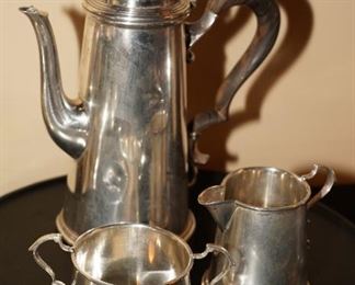 Sterling tea set
