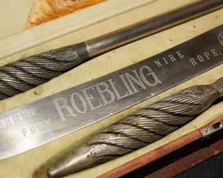 Forged from Roebling wire ropes 