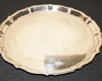 Chippendale sterling platter