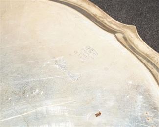 Mark on the Chippendale sterling platter