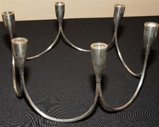 Sterling candelabra centerpiece