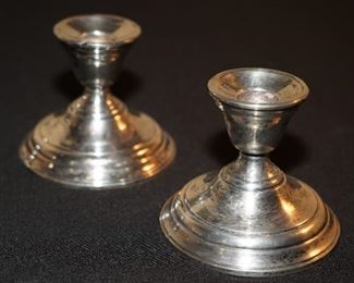 Sterling candle sticks
