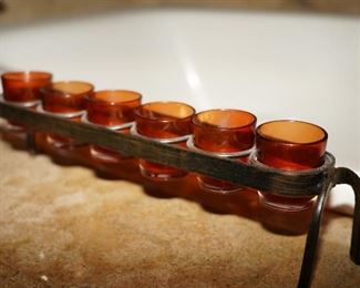 Cast iron votive holder