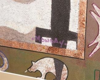 Signature on the heiroglyphic print