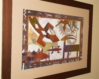 Heiroglyphic print x 2