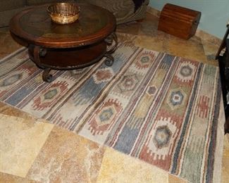 Southwestern floor rug