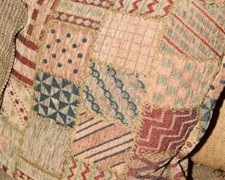 Southwestern throw pillows with a touch of patchwork 