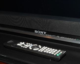 Sony flat screen TV with remote