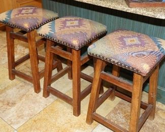 Custom covered bar stools