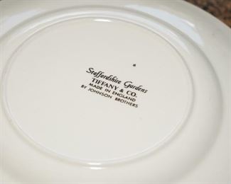 Tiffany Staffordshire Gardens dessert plates