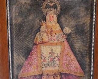 Mother Mary  & Jesus framed wall canvas