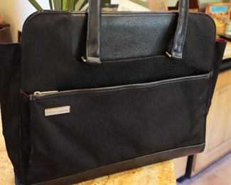 Victorinox leather & cloth portfolio bag