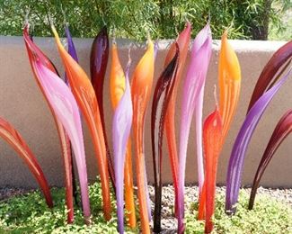 Blown Glass Yard Sculpture-Joshua Dopp