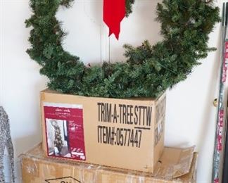 We have Christmas trees, wreaths, ornaments, beaded trees, lights, nativities and more.