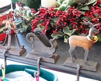 Cast iron stocking hangers
