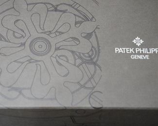 The box for the Patek Philippe watch