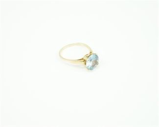 14k & Aquamarine Ring