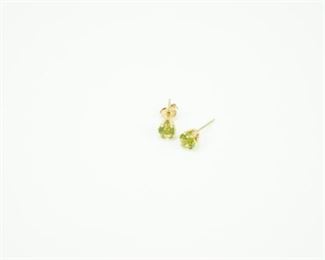 14k Peridot earrings