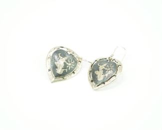 Sterling Niello Siam earrings