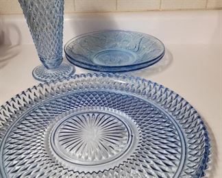 Blue diamond glassware