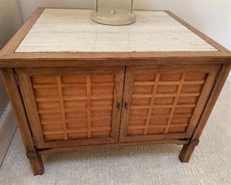 Marble top end table made in Italy