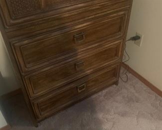 Bedroom armoire included in set 