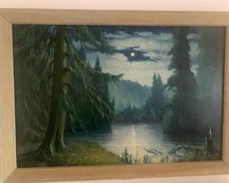 Original oil painting of the Naselle, WA river $35.00