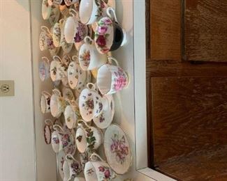 Bone china tea cups and saucers