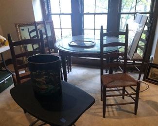 Ladder Back Chairs and Table