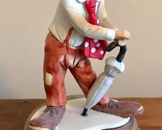 Clown Music Figurine