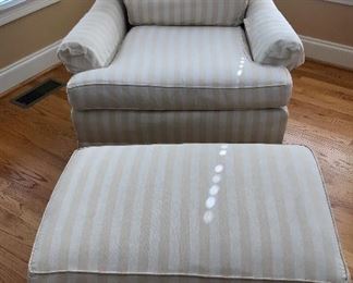  Accent Chair with Matching Ottoman 