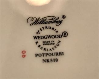 Wedgwood Williamsburg Potpourri Dish Set 