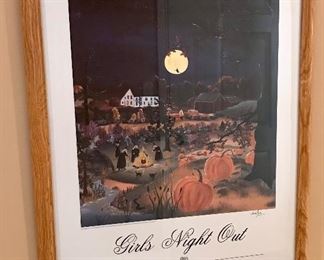 Gals Night Out by Will Moses Print