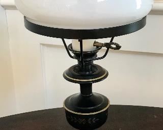 Glass Globe Table Lamp