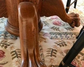 Dining Table Clawfoot Detail