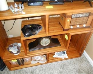 Part of rock collection, clock vintage radio