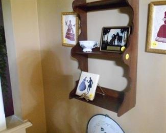 wa;; shelf, more silhouettes