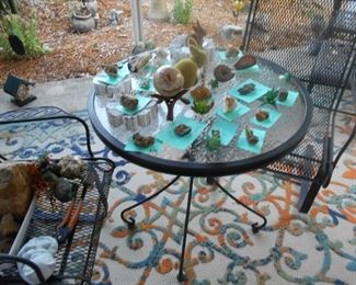 patio set and rock collection
