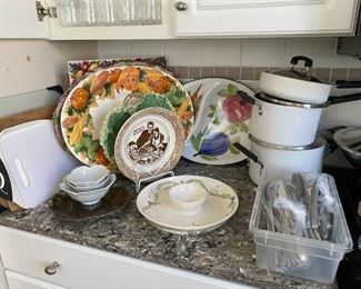 Serving Platters, Cutting Boards, Flatware Sets, Calphalon Cookware