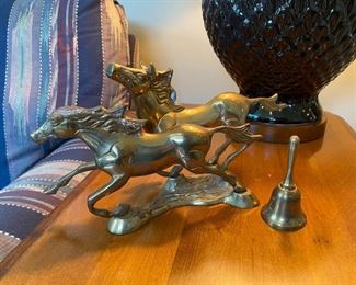 Brass Horses Statue, Made in India