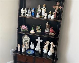 Beautiful Dark Wood Bookcase with Drawers, A Variety of Decor