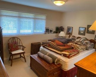 Linens, Cedar Chest, Queen Size Bed Frame with Mattress Set