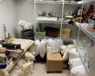 Lots of Pillows and Home Decor