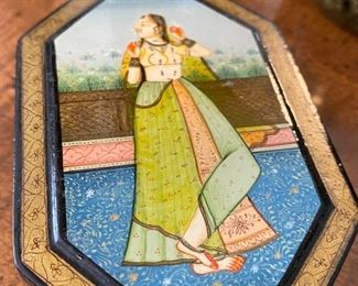 Trinket Box with painted picture