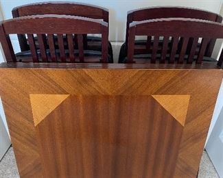 Square Folding Table and 4 Chairs