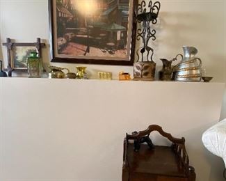 Home Decor, Small Antique Accent Table