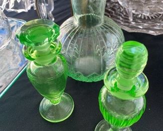 Green Depression Glass