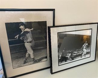 Framed baseball pictures